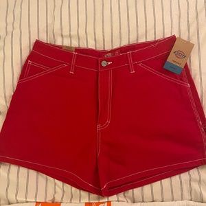 Dickies red carpenter shorts